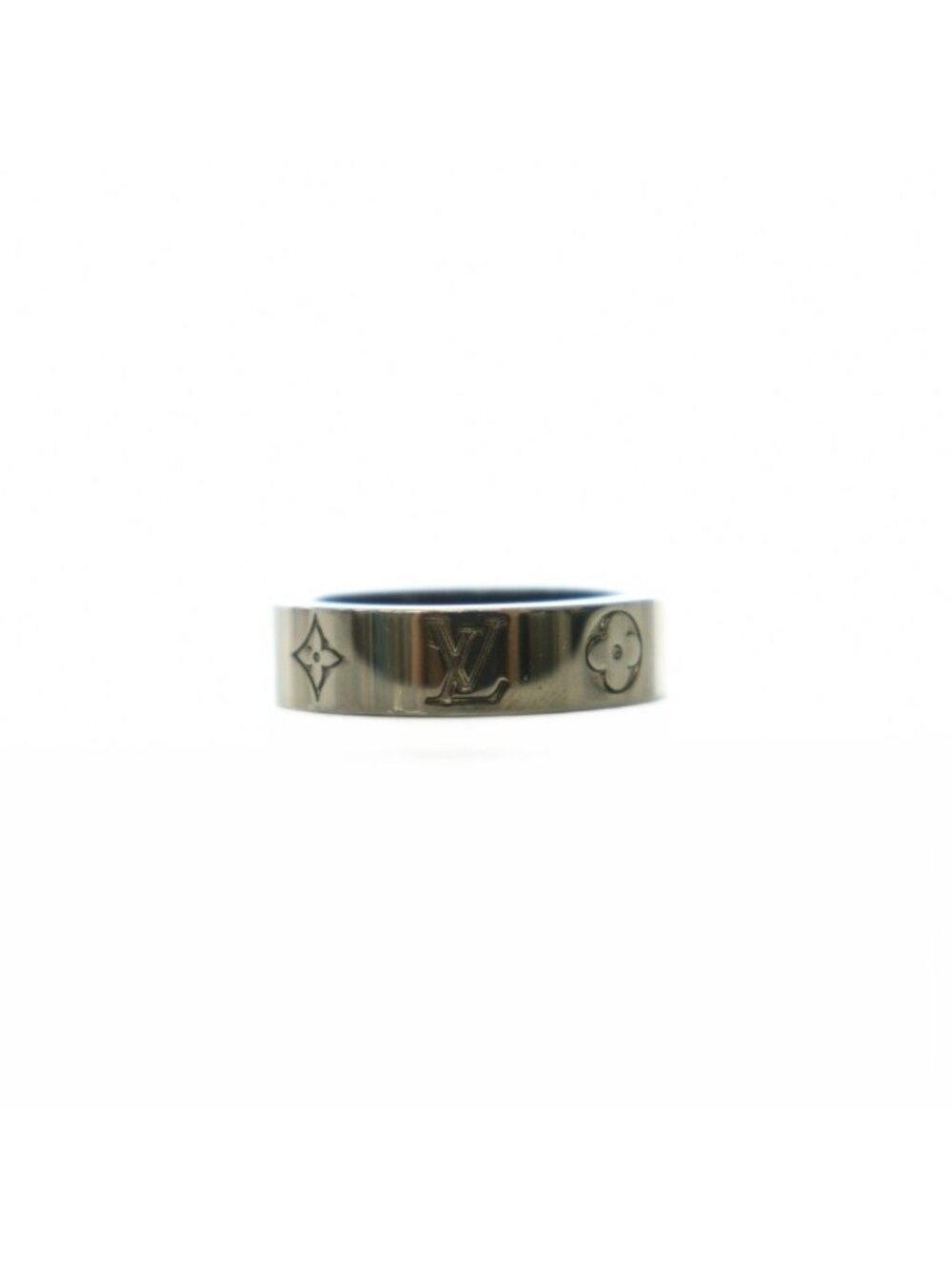 Louis Vuitton Signature Collection Ring LV Mosaic Thin Monogra One Color L